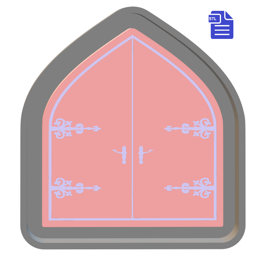 Fairy Princess Castle Door Silicone Mold Housing STL File - for 3D printing - FILE ONLY