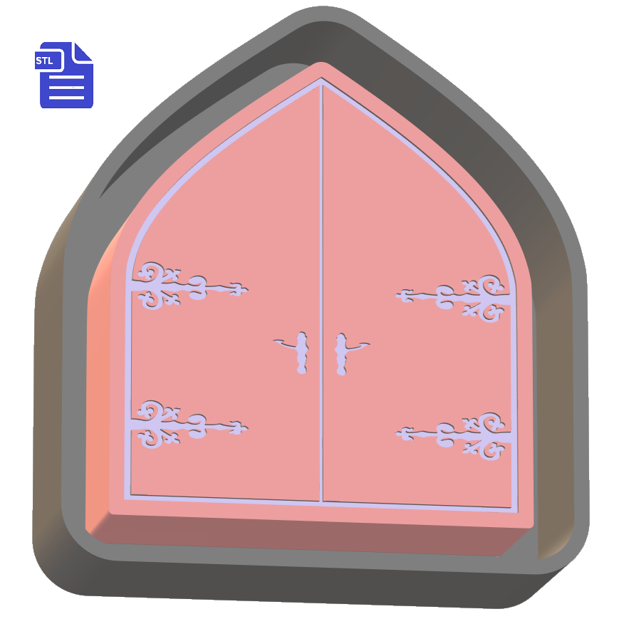 Fairy Princess Castle Door Silicone Mold Housing STL File - for 3D printing - FILE ONLY - The Crafts and Glitter Shop