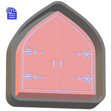 Load image into Gallery viewer, Fairy Princess Castle Door Silicone Mold Housing STL File - for 3D printing - FILE ONLY