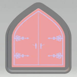 Fairy Princess Castle Door Silicone Mold Housing STL File - for 3D printing - FILE ONLY