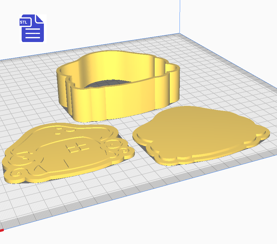 3pc Fairy House Bath Bomb Mold STL File - for 3D printing - FILE ONLY - The Crafts and Glitter Shop