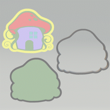 3pc Fairy House Bath Bomb Mold STL File - for 3D printing - FILE ONLY - The Crafts and Glitter Shop