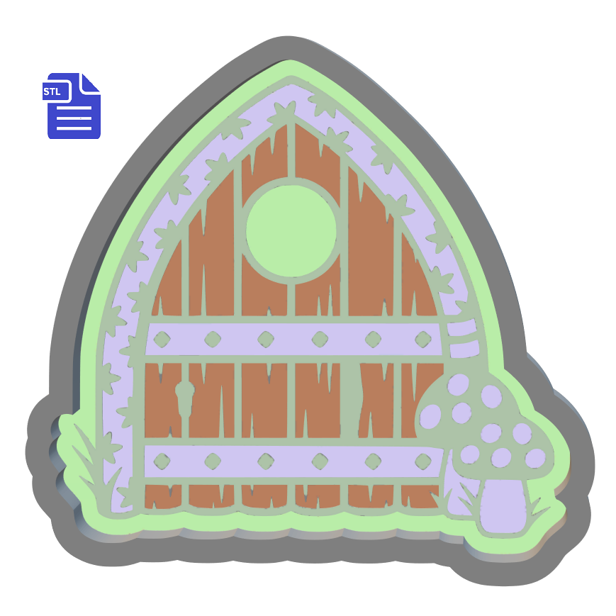 1pc Fairy Door Bath Bomb Mold STL File - for 3D printing - FILE ONLY - The Crafts and Glitter Shop