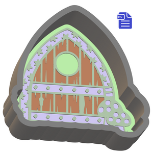 1pc Fairy Door Bath Bomb Mold STL File - for 3D printing - FILE ONLY