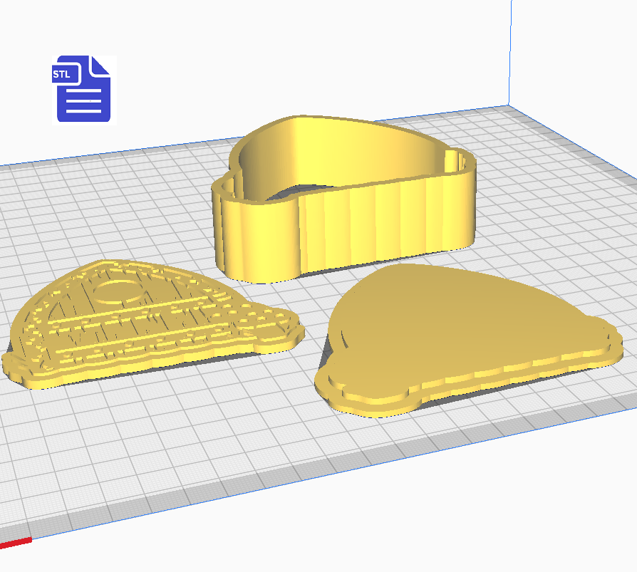 3pc Fairy Door Bath Bomb Mold STL File - for 3D printing - FILE ONLY - The Crafts and Glitter Shop