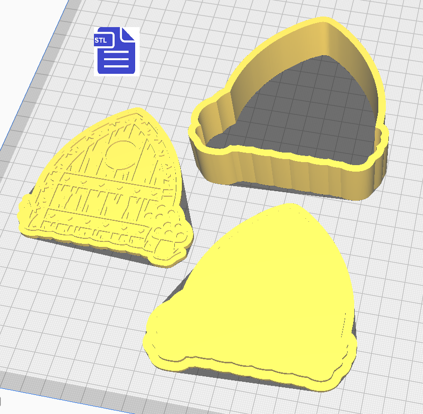 3pc Fairy Door Bath Bomb Mold STL File - for 3D printing - FILE ONLY - The Crafts and Glitter Shop