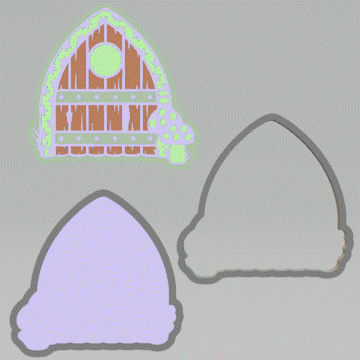 3pc Fairy Door Bath Bomb Mold STL File - for 3D printing - FILE ONLY - The Crafts and Glitter Shop