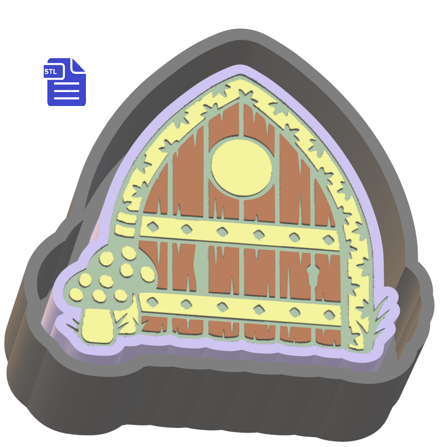 Fairy Door Silicone Mold Housing STL File - for 3D printing - FILE ONLY - tray to make your own silicone molds for bath bomb soap freshies - The Crafts and Glitter Shop
