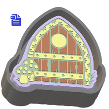 Load image into Gallery viewer, Fairy Door Silicone Mold Housing STL File - for 3D printing - FILE ONLY - tray to make your own silicone molds for bath bomb soap freshies