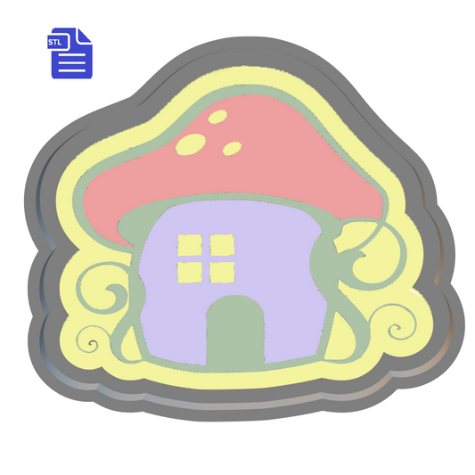 Fairy House Silicone Mold Housing STL File - for 3D printing - FILE ONLY - tray to make your own silicone molds for soap bath bomb freshies - The Crafts and Glitter Shop