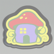 Load image into Gallery viewer, Fairy House Silicone Mold Housing STL File - for 3D printing - FILE ONLY - tray to make your own silicone molds for soap bath bomb freshies