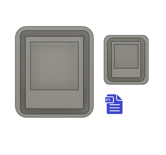 Instant Film Silicone Mold Housing STL File - for 3D printing - FILE ONLY - with tray to make your own silicone molds - The Crafts and Glitter Shop