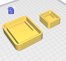 Load image into Gallery viewer, Instant Film Silicone Mold Housing STL File - for 3D printing - FILE ONLY - with tray to make your own silicone molds