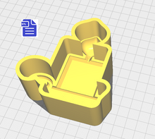 Load image into Gallery viewer, 1pc Candlestick in Holder Bath Bomb Mold STL File - for 3D printing - FILE ONLY