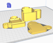 Load image into Gallery viewer, 3pc Candlestick Holder Bath Bomb Mold STL File - for 3D printing - FILE ONLY