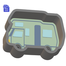 Load image into Gallery viewer, 1pc Camper Van Bath Bomb Mold STL File - for 3D printing - FILE ONLY