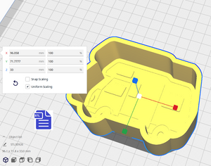 1pc Camper Van Bath Bomb Mold STL File - for 3D printing - FILE ONLY