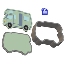 Load image into Gallery viewer, 3pc Camper Van Bath Bomb Mold STL File - for 3D printing - FILE ONLY