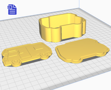 Load image into Gallery viewer, 3pc Camper Van Bath Bomb Mold STL File - for 3D printing - FILE ONLY