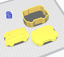 Load image into Gallery viewer, 3pc Camper Van Bath Bomb Mold STL File - for 3D printing - FILE ONLY