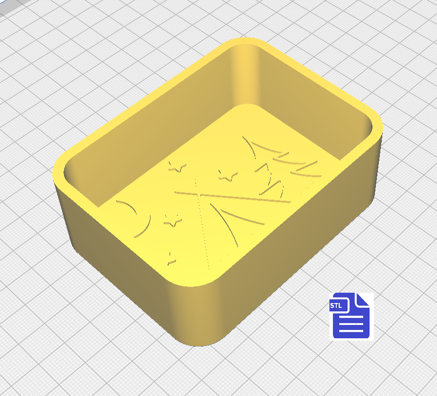 1pc Moonlight Camping Bath Bomb Mold STL File - for 3D printing - FILE ONLY