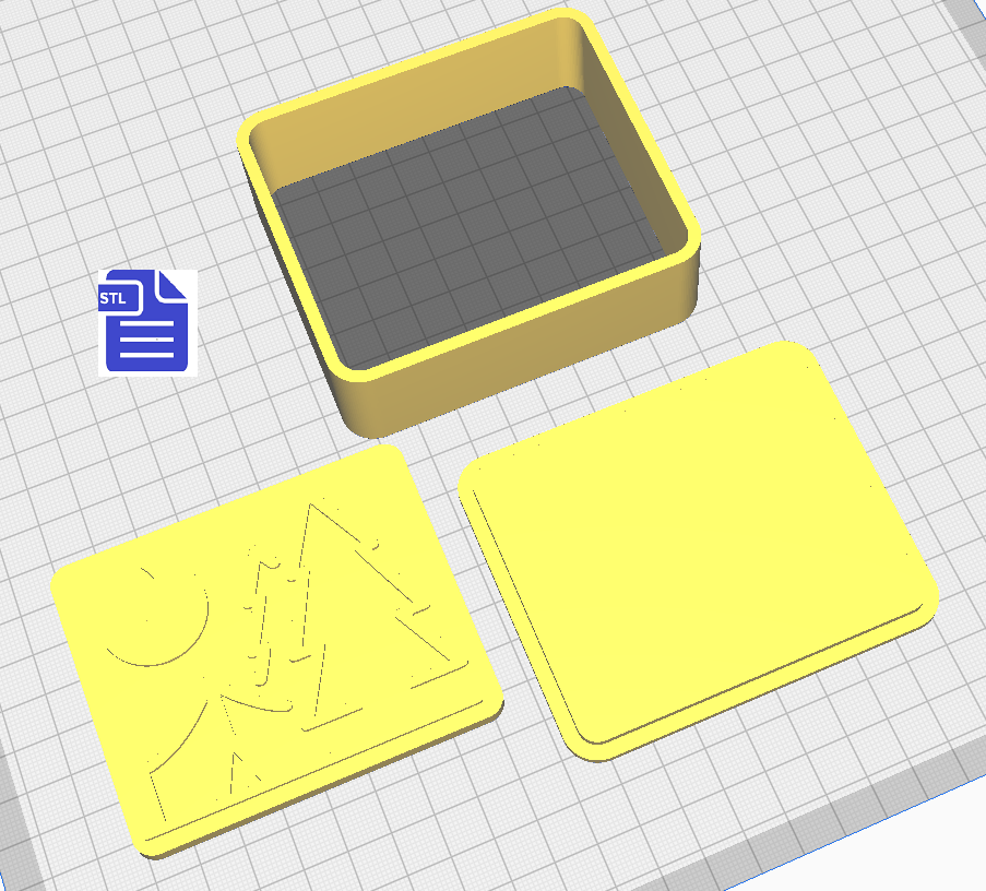 3pc Camping Bath Bomb Mold STL File - for 3D printing - FILE ONLY - The Crafts and Glitter Shop