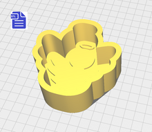 Load image into Gallery viewer, 1pc Angel Bath Bomb Mold STL File - for 3D printing - FILE ONLY