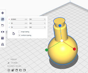 3D Potion Bottle / Flask / Elixir STL File - for 3D printing - FILE ONLY