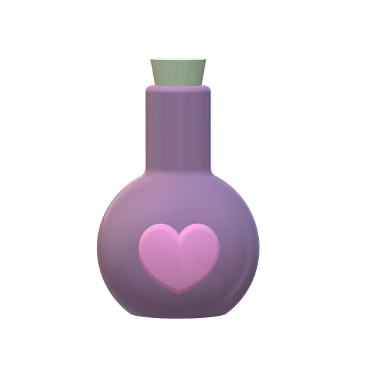 3D Love Potion Jar STL File - for 3D printing - FILE ONLY - The Crafts and Glitter Shop