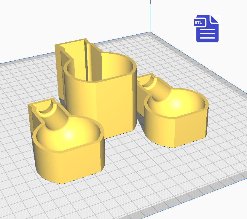3pc 3D Potion Jar Bath Bomb Mold STL File - for 3D printing - FILE ONLY - The Crafts and Glitter Shop