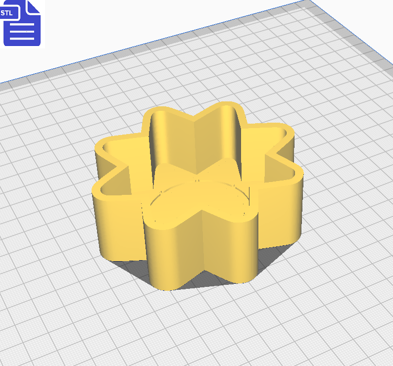 1pc Sun Bath Bomb Mold STL File - for 3D printing - FILE ONLY
