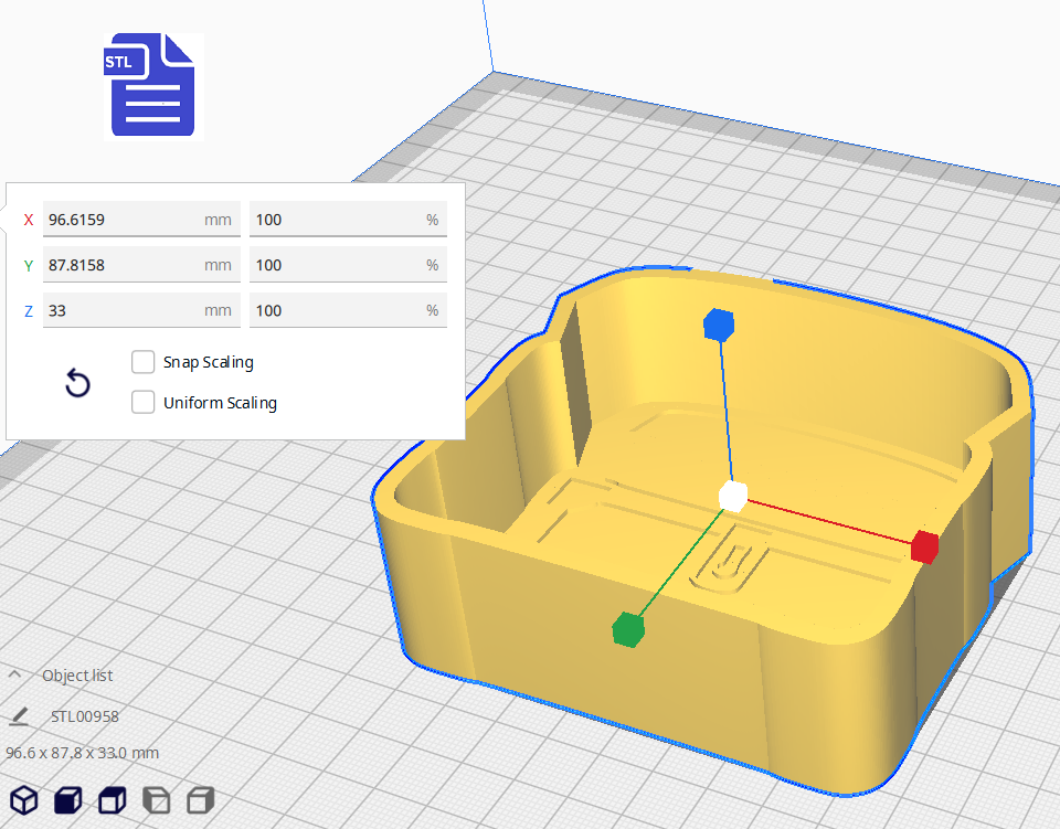 1pc Treasure Chest Bath Bomb Mold STL File - for 3D printing - FILE ONLY