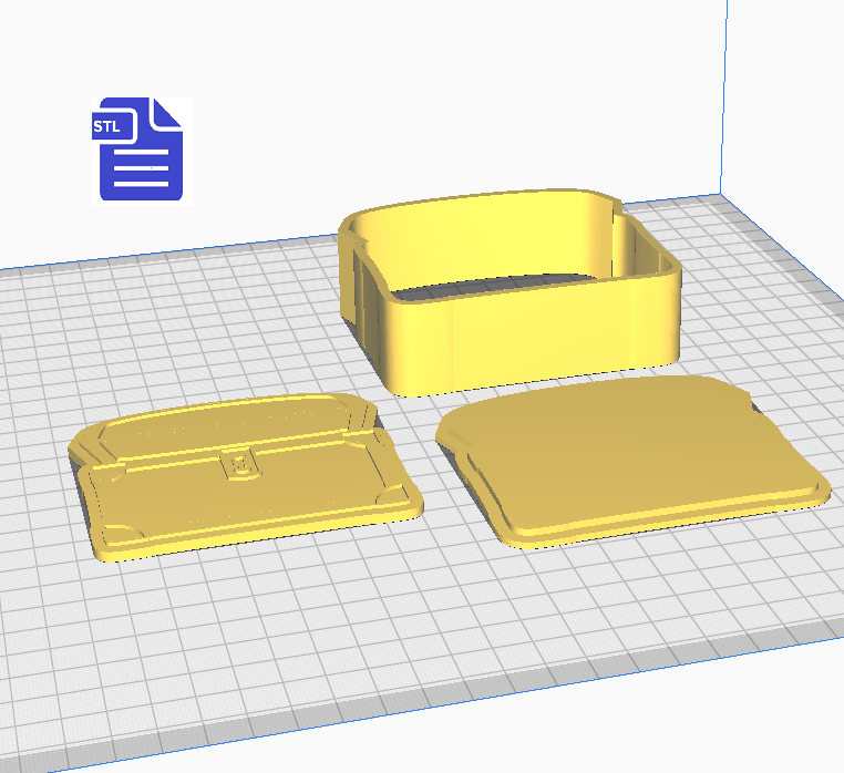 3pc Treasure Chest Bath Bomb Mold STL File - for 3D printing - FILE ONLY - The Crafts and Glitter Shop