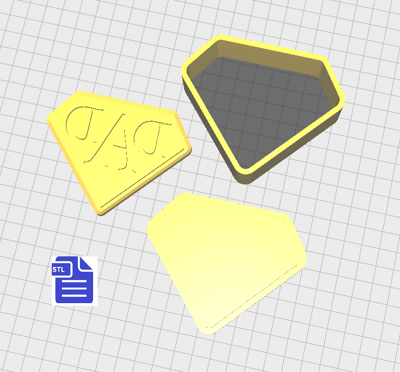 3pc Dad Bath Bomb Mold STL File - for 3D printing - FILE ONLY - The Crafts and Glitter Shop