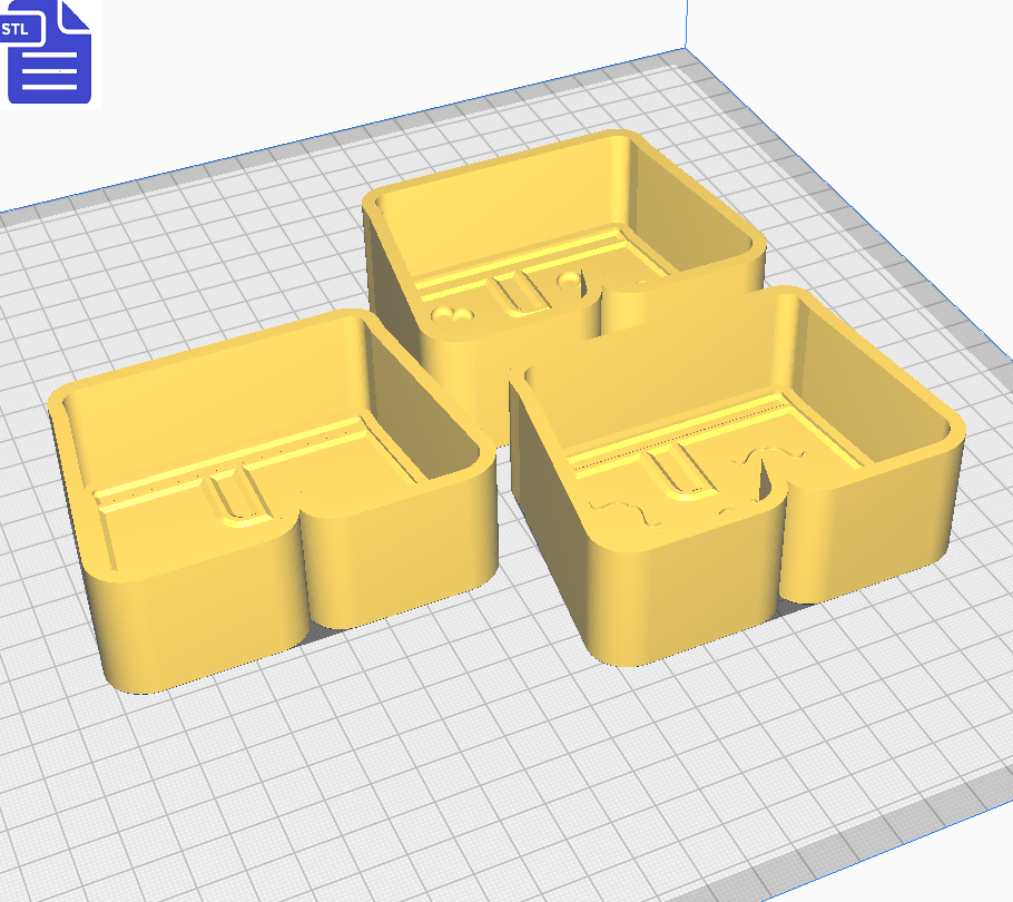 1pc Boxer Shorts Bath Bomb Mold STL File - for 3D printing - FILE ONLY - 3 designs included
