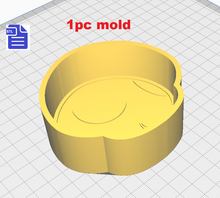 Load image into Gallery viewer, 1pc + 2pc + 3pc Mushroom Bath Bomb Mold STL File - for 3D printing - FILE ONLY