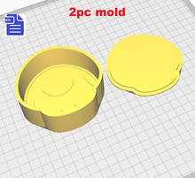 Load image into Gallery viewer, 1pc + 2pc + 3pc Mushroom Bath Bomb Mold STL File - for 3D printing - FILE ONLY