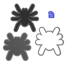 Load image into Gallery viewer, 3pc Spider Bath Bomb Mold STL File - for 3D printing - FILE ONLY