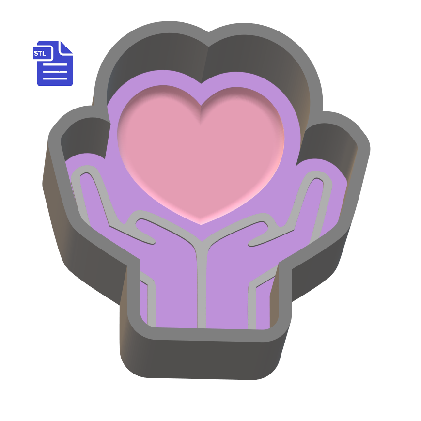 1pc Self Care Bath Bomb Mold STL File - for 3D printing - FILE ONLY