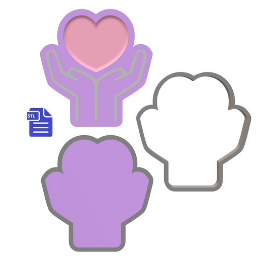 3pc Self Care Bath Bomb Mold STL File - for 3D printing - FILE ONLY - The Crafts and Glitter Shop