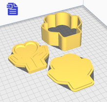 Load image into Gallery viewer, 3pc Self Care Bath Bomb Mold STL File - for 3D printing - FILE ONLY