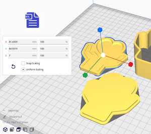 3pc Self Care Bath Bomb Mold STL File - for 3D printing - FILE ONLY