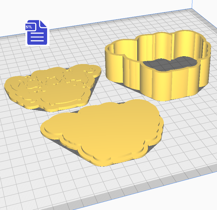 3pc Witches & Cauldron Bath Bomb Mold STL File - for 3D printing - FILE ONLY - The Crafts and Glitter Shop