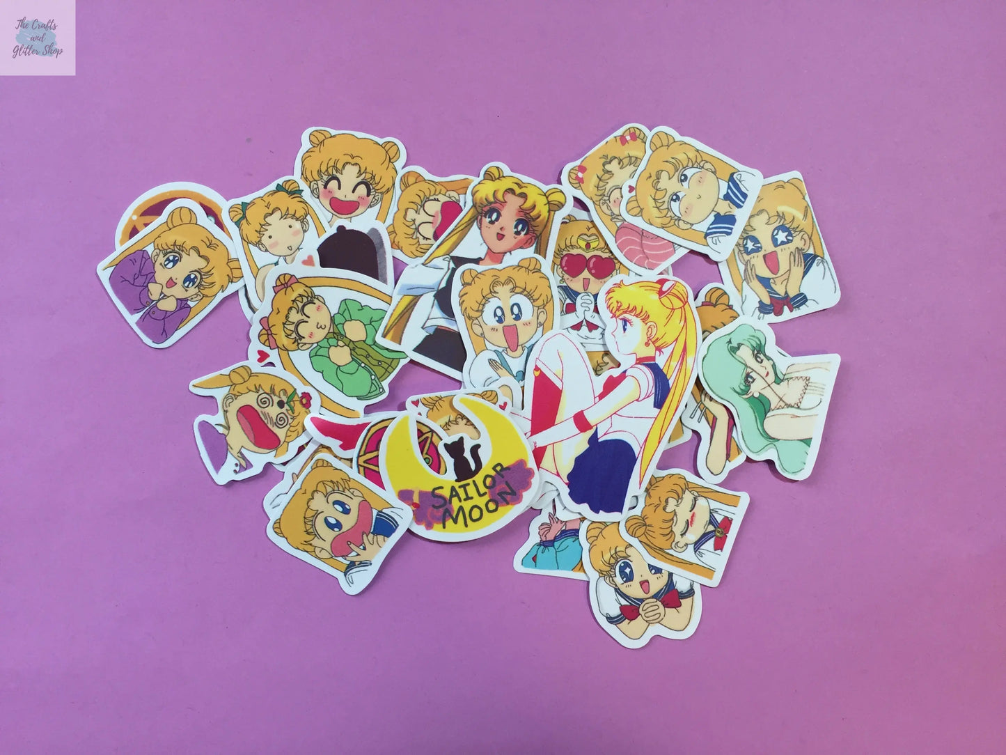 Sailor Moon Sticker Flakes - 33 pieces The Crafts and Glitter Shop