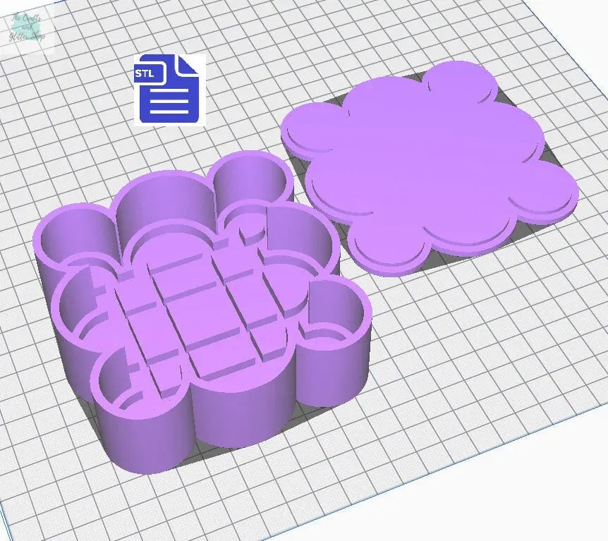 Samhain Bath Bomb Mold STL File - for 3D printing - FILE ONLY - Samhain Symbol Bath Bomb Press - Shower Steamer Mould - Tray Trinket Dish