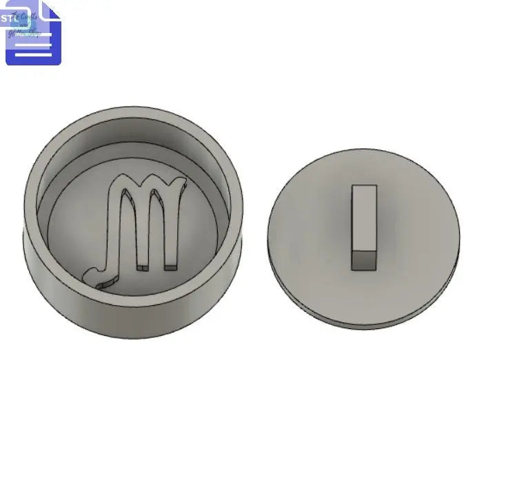 Scorpio Bath Bomb Press STL File - for 3D printing - FILE ONLY - print your own mold for bath bomb making - Scorpio Sign Bath Bomb Mold - The Crafts and Glitter Shop