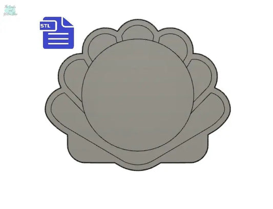 Sea Shell Coaster STL File - for 3D printing - FILE ONLY - The Crafts and Glitter Shop