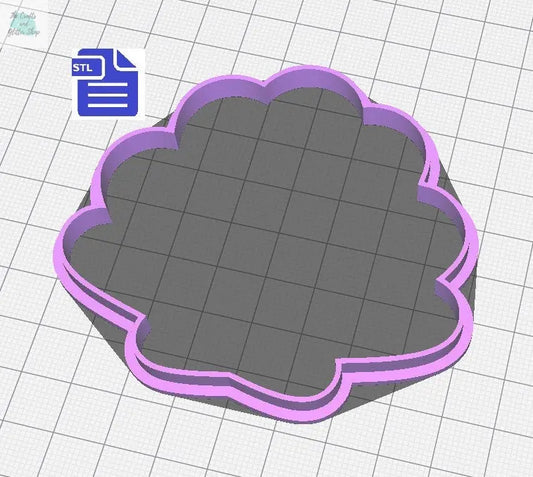 Seashell Cookie Cutter STL File - for 3D printing - FILE ONLY - Digital Download - The Crafts and Glitter Shop
