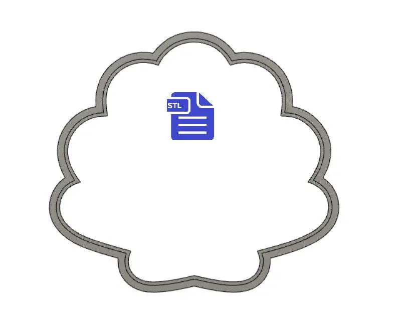 Seashell Cookie Cutter STL File - for 3D printing - FILE ONLY - Digital Download - The Crafts and Glitter Shop