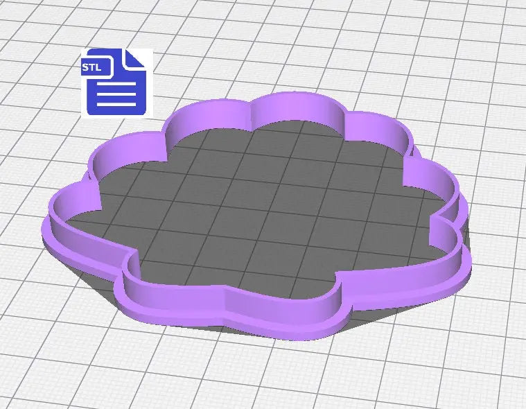 Seashell Cookie Cutter STL File - for 3D printing - FILE ONLY - Digital Download - The Crafts and Glitter Shop